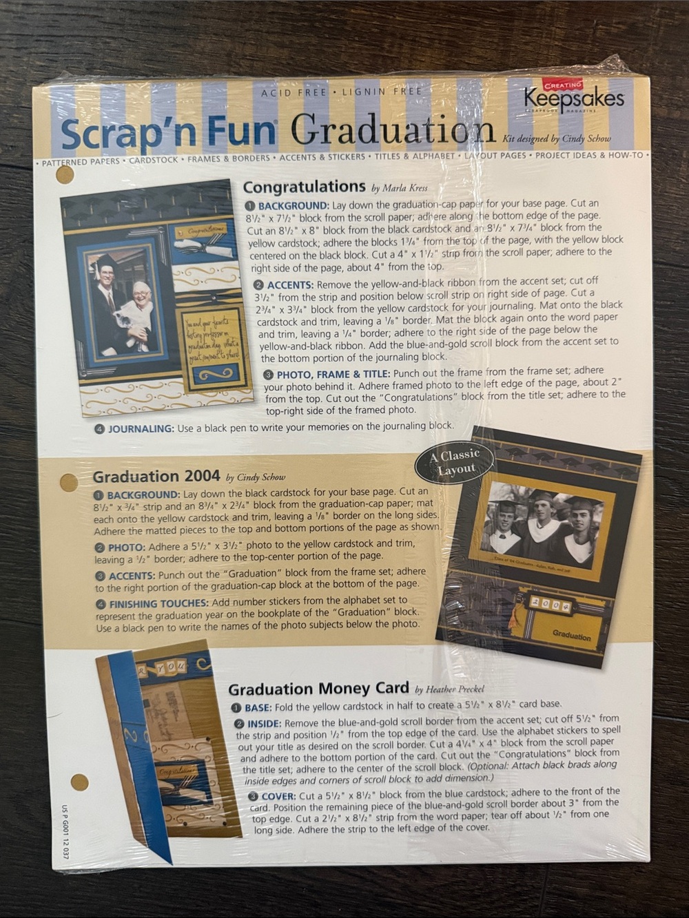 Scrap'n Fun Graduation Craft Kit - Blue